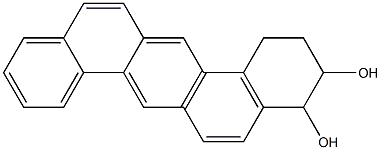 dibenz(a,h)anthracene-1,2,3,4-tetrahydro-3,4-diol 化学構造式