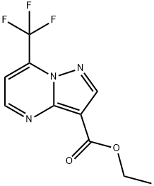 7-(三氟甲基)吡唑并[1,5-A]嘧啶-3-羧酸乙酯, 832138-80-4, 结构式