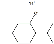 Sodium 2β-isopropyl-5α-methylcyclohexane-1α-olate Struktur