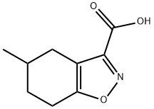 5-methyl-4,5,6,7-tetrahydro-1,2-benzoxazole-3-carboxylic acid 结构式