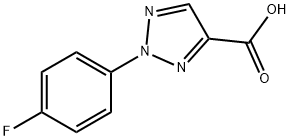 2-(4-fluorophenyl)-2H-1,2,3-triazole-4-carboxylic acid 结构式