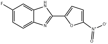 5-fluoro-(2'-nitrofuryl)-2-benzimidazole Structure