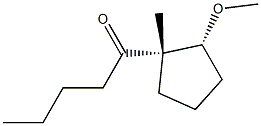 1-Pentanone,1-[(1R,2S)-2-methoxy-1-methylcyclopentyl]-,rel-(9CI) 结构式