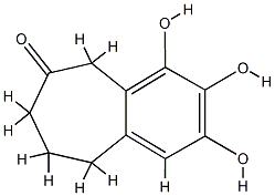 6H-Benzocyclohepten-6-one,5,7,8,9-tetrahydro-2,3,4-trihydroxy-(9CI) Structure