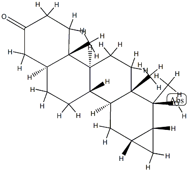 18-hydroxy-18-methyl-16,17-methylene-D-homoandrostane-3-one 结构式