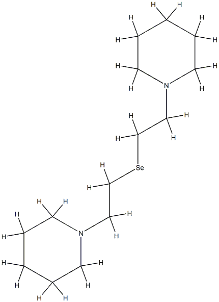 di-beta-(piperidinoethyl)selenide Structure