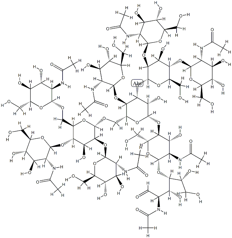 MANNOTRIOSE-DI-(N-ACETYL-D-GLUCOSAMINE)&,83619-90-3,结构式
