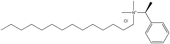 Nalpha-Methylbenzyl-N,N-dimethylmyristylammonium Structure