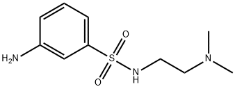 3-amino-N-[2-(dimethylamino)ethyl]benzenesulfonamide 化学構造式