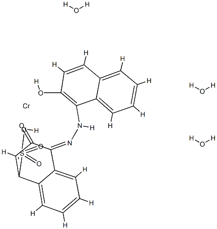 triaqua[3-hydroxy-4-[(2-hydroxy-1-naphthyl)azo]naphthalene-1-sulphonato(3-)]chromium ,83803-63-8,结构式