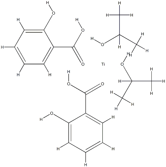 bis(salicylato-O1,O2)bis(propan-2-olato)titanium 化学構造式