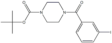 4-(3-碘苯甲酰基)哌嗪-1-羧酸叔丁酯,838845-52-6,结构式