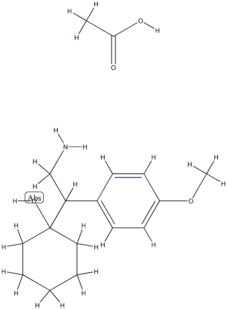 1-(2-AMINO-1-(4-METHOXYPHENYL)ETHYL)CYCLOHEXANOL HOAC SALT Struktur