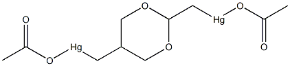 bis(acetato-O)[mu-[1,3-dioxane-2,5-diylbis(methylene)-C:C',O,O']]dimercury|