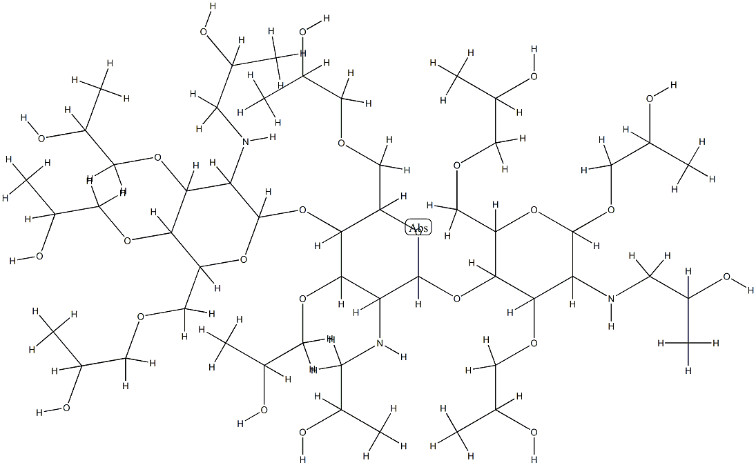 羟丙基脱乙酰壳多糖, 84069-44-3, 结构式