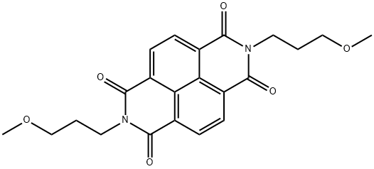 2,7-bis(3-methoxypropyl)benzo[lmn][3,8]phenanthroline-1,3,6,8(2H,7H)-tetrone Struktur