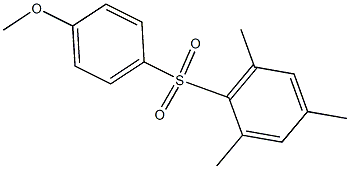 2-[(4-methoxyphenyl)sulfonyl]-1,3,5-trimethylbenzene Struktur