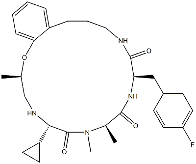 ウリモレリン 化学構造式