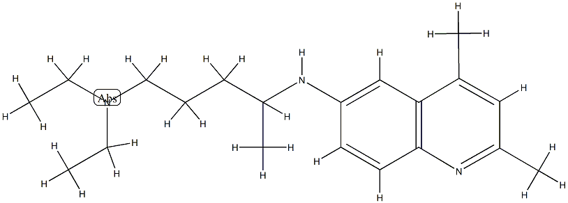 1,4-Pentanediamine, N(sup 1),N(sup 1)-diethyl-N(sup 4)-(2,4-dimethyl-6 -quinolinyl)-|