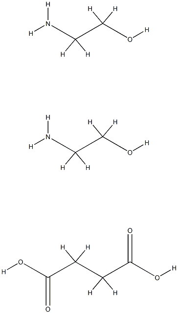 succinic acid, compound with 2-aminoethanol (1:2) Structure