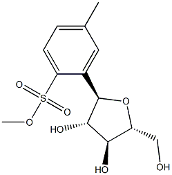 2,5-anhydro-1-O-(4-tolylsulfonyl)mannitol Structure