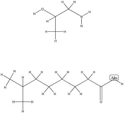 isononanoic acid, compound with 1-aminopropan-2-ol (1:1) Structure