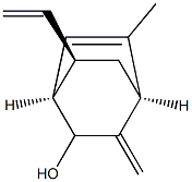 Bicyclo[2.2.2]oct-5-en-2-ol, 7-ethenyl-5-methyl-3-methylene-, (1R,4S,7R)-rel- (9CI) 结构式