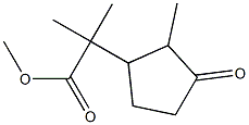 Cyclopentaneacetic acid, -alpha-,-alpha-,2-trimethyl-3-oxo-, methyl ester (9CI) Structure