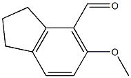 2,3-Dihydro-5-methoxy-1H-indene-4-carboxaldehyde Structure