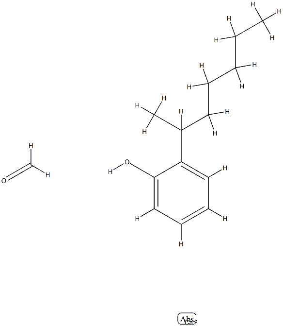 Formaldehyde, reaction products with (1-methylhexyl)phenol, calcium salts Structure