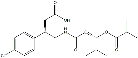 847353-30-4 (ΒR)-4-氯-Β-[[[[(1S)-2-甲基-1-(2-甲基-1-氧代丙氧基)丙氧基]羰基]氨基]甲基]-苯丙酸