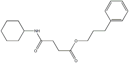 3-phenylpropyl 4-(cyclohexylamino)-4-oxobutanoate Structure