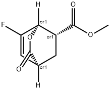 2-Oxabicyclo[2.2.2]oct-7-ene-6-carboxylicacid,7-fluoro-3-oxo-,methylester,(1R,4S,6R)-rel-(9CI)|