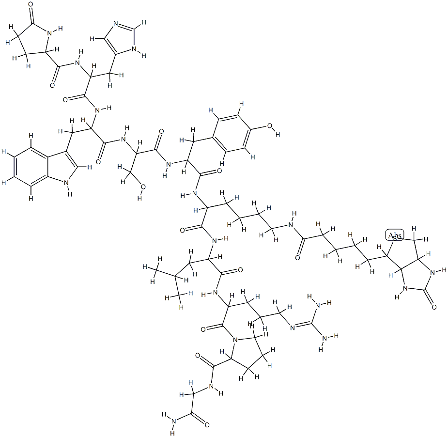 LHRH, biotin-Lys(6)-,84806-41-7,结构式