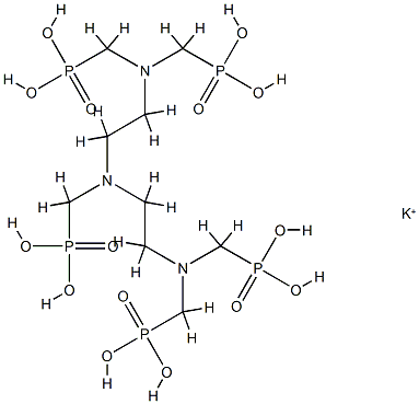 [[(phosphonomethyl)imino]bis[ethylenenitrilobis(methylene)]]tetrakisphosphonic acid, potassium salt Structure