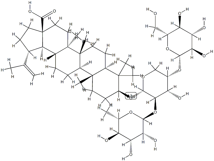 Lup-20(29)-en-28-oic acid, 3-[β-D-glucopyranosyl(1→4)[a-L-rhaMnopyranosyl) (1→2)-a -L-arabinopyranosyl]oxy], (3β,4a)-)