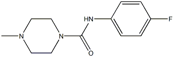 N-(4-fluorophenyl)-4-methyl-1-piperazinecarboxamide Structure