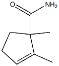 2-Cyclopentene-1-carboxamide,1,2-dimethyl-(9CI) 结构式
