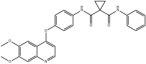 1,1-Cyclopropanedicarboxamide,N-[4-[(6,7-dimethoxy-4-quinolinyl)oxy]phenyl]-N
