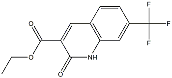 ethyl 7-(trifluoromethyl)-1,2-dihydro-2-oxoquinoline-3-carboxylate Structure