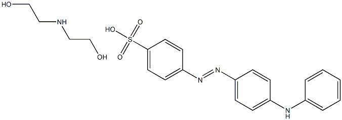 p-[[4-(anilino)phenyl]azo]benzenesulphonic acid, compound with 2,2'-iminodiethanol (1:1)  Structure