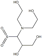 3-[bis(2-hydroxyethyl)amino]propane-1,2-diol, compound with sulphur dioxide (1:1) Structure