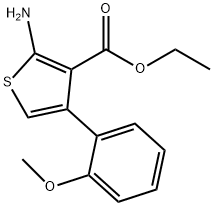 ethyl 2-amino-4-(2-methoxyphenyl)thiophene-3-carboxylate Struktur