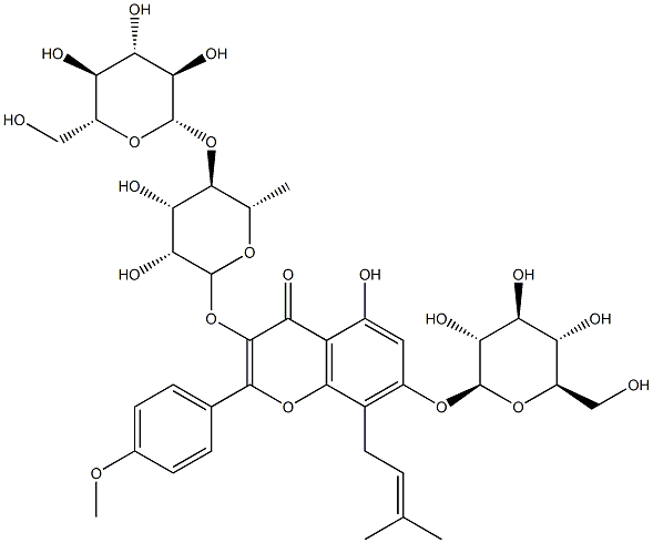茂藿苷B, 849834-04-4, 结构式