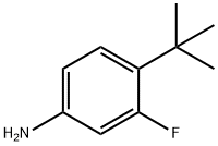 4-(叔丁基)-3-氟苯胺, 850040-16-3, 结构式