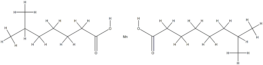 (isononanoato-O)(isooctanoato-O)manganese 化学構造式