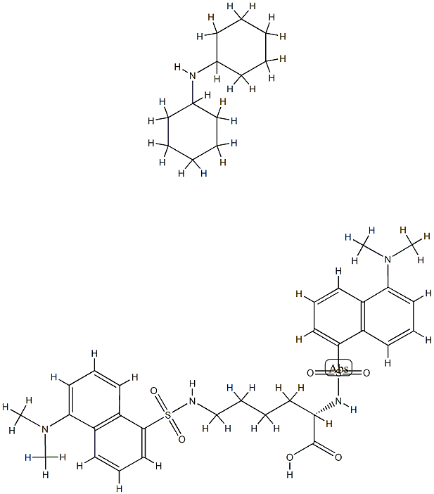 85006-28-6 N2,N6-bis[[5-(dimethylamino)-1-naphthyl]sulphonyl]-L-lysine, compound with dicyclohexylamine (1:1)