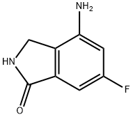4-氨基-6-氟-2,3-二氢-1H-异吲哚-1-酮 结构式