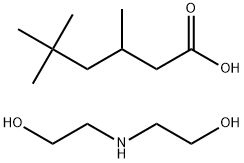 3,5,5-trimethylhexanoic acid, compound with 2,2'-iminodiethanol (1:1) Structure