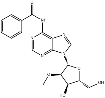 N6-苯甲酰-2‘-甲氧基腺苷, 85079-00-1, 结构式